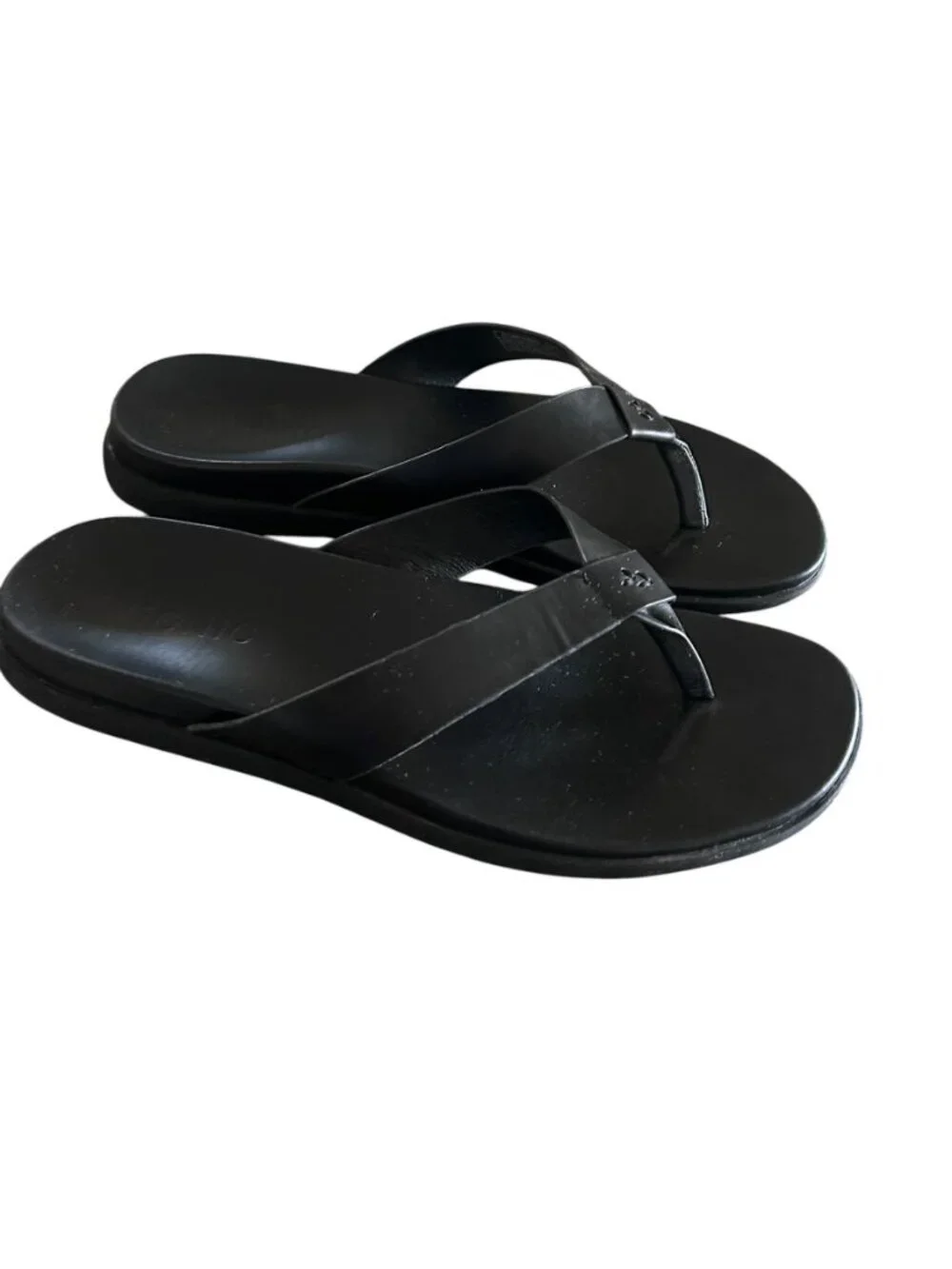Vionic Elijah Black Leather Sandals 12